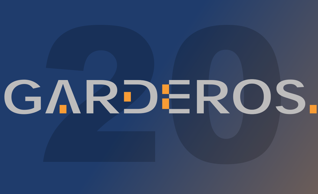 Garderos Logo 20 years